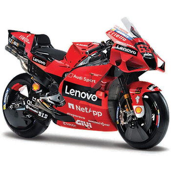 Maquette moto 1/18 Ducati Lenovo Team 2021 - Francesco Bagnaia maisto