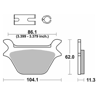 Plaquettes de frein 669 H-LF SBS