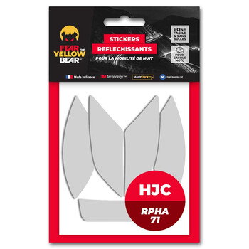 Stickers Easy Replica™ HJC RPHA71™ Fear The Yellow Bear