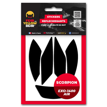 Stickers Easy Replica™ Scorpion Exo-1400 Air™ / Exo-1400 Air Evo II™ Fear The Yellow Bear