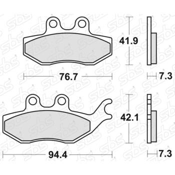 Plaquettes de frein 173 HF SBS