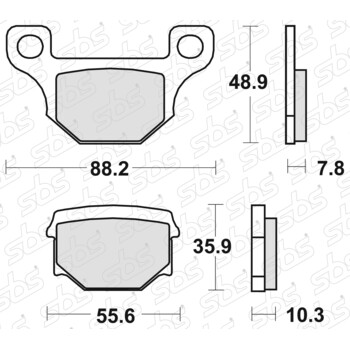 Plaquettes de frein 203 HF SBS