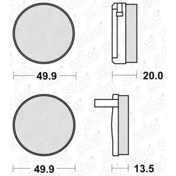 Plaquettes de frein 502 HF SBS