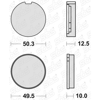 Plaquettes de frein 503 HF SBS