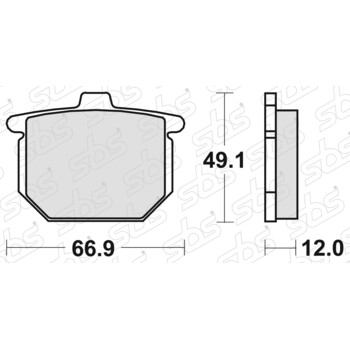 Plaquettes de frein 508 HF SBS