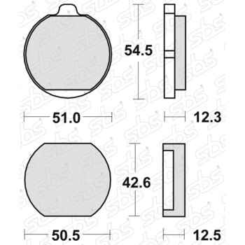 Plaquettes de frein 510 HF SBS