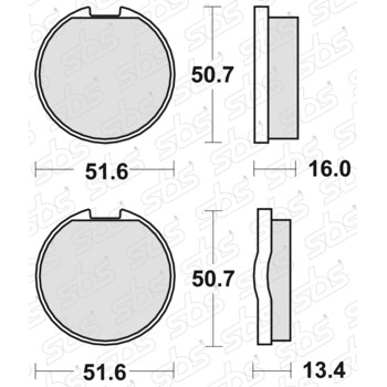 Plaquettes de frein 518 HF SBS