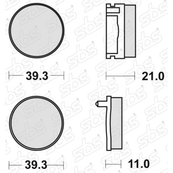 Plaquettes de frein 525 HF SBS