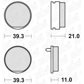 Plaquettes de frein 529 HF SBS