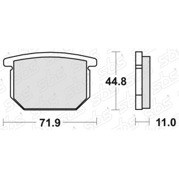 Plaquettes de frein 534 HF SBS