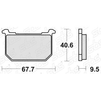 Plaquettes de frein 540 HF SBS