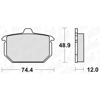 Plaquettes de frein 549 H.HF SBS