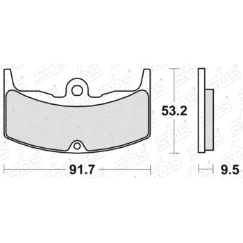 Plaquettes de frein 571 HF SBS