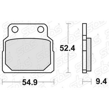 Plaquettes de frein 598 HF SBS