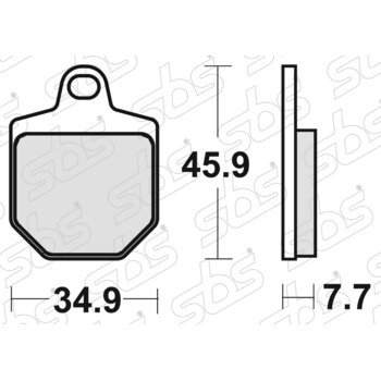 Plaquettes de frein 843 RSI SBS