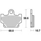 Plaquettes de frein S1038N
