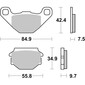 Plaquettes de frein 684HF