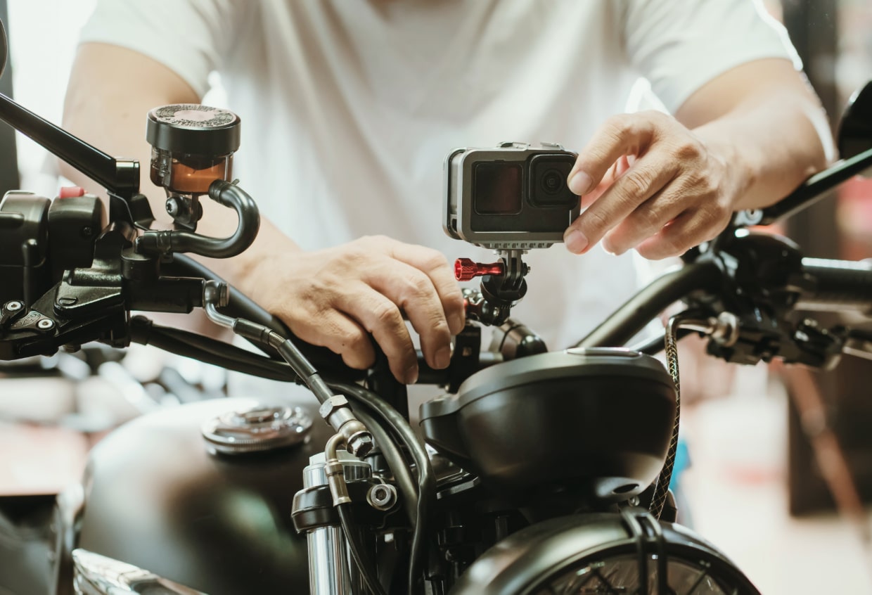 GOPRO guidon moto